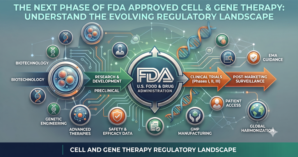 The Next Phase Of Cell &Amp; Gene Therapy: Understanding The Evolving Regulatory Landscape 1 FDA Approved cell and gene therapy regulation landscape